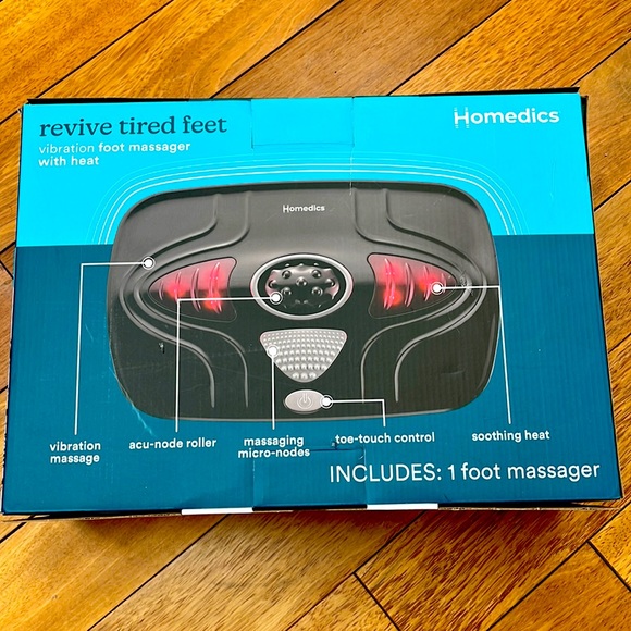 Homedics Vibration Foot Massager – Heated Portable Foot Massager Machine. - Picture 1 of 1